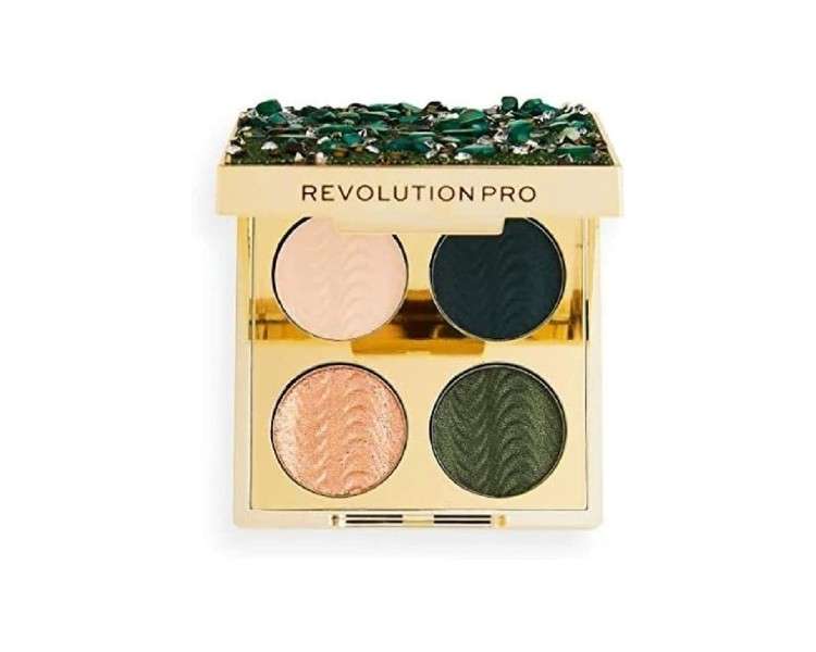 Revolution Beauty London Pro Ultimate Eye Quad Eyeshadow Palette So Jaded 4 Shades 3.2g