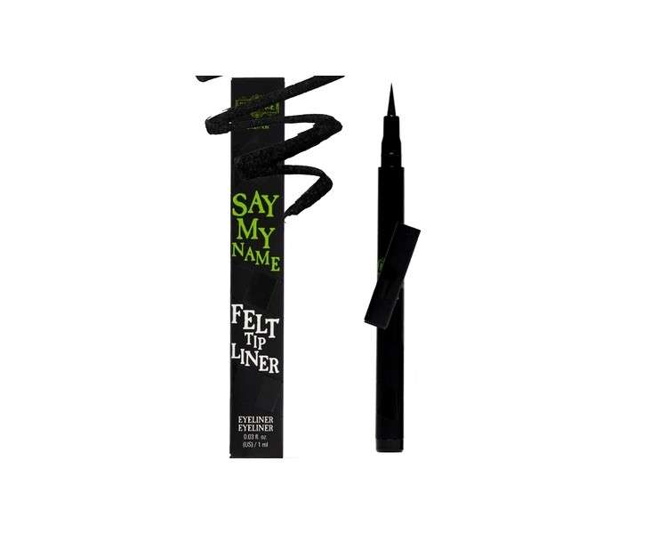 Revolution Say My Name Felt Tip Liquid Eyeliner Pen Black Precise Vegan Cruelty-Free Limited Edition