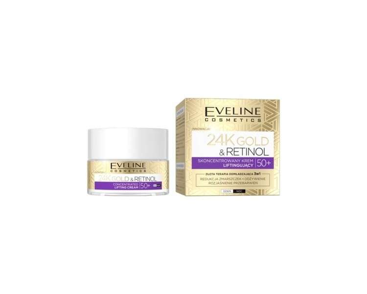 24K Gold & Retinol Concentrated Lifting Cream 50+ 50ml Eve