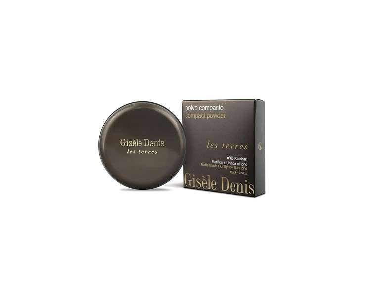 GISÈLE DENIS Les Terres Compact Powder N05 Kalahari High Coverage Face Care Bronzing Effect 15g