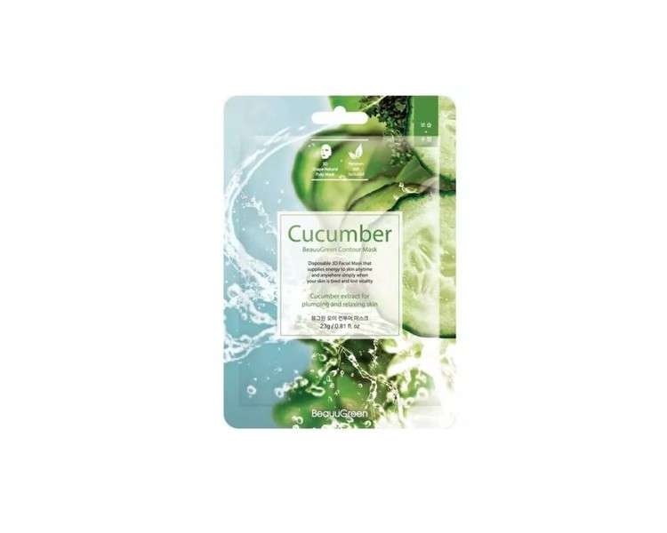 BeauuGree Cucumber Contour Mask Korean Cucumber Mask 23ml