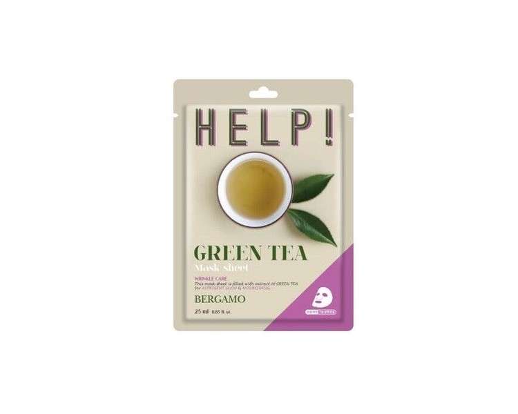 BERGAMO Help Sheet Mask with Green Tea 25ml