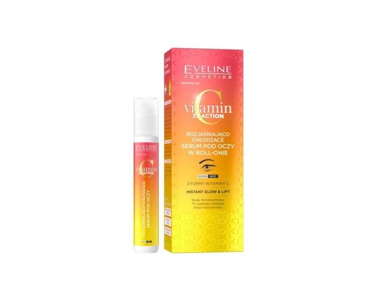 Vitamin C 3x Action Brightening-Cooling Eye Serum with Roll-On