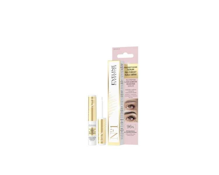 Eveline Multipeptide Lash & Brow Booster Serum Thickens/Lengthens/Strengthens