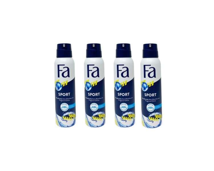 Fa Sport Deodorant Spray 150ml - Pack of 4