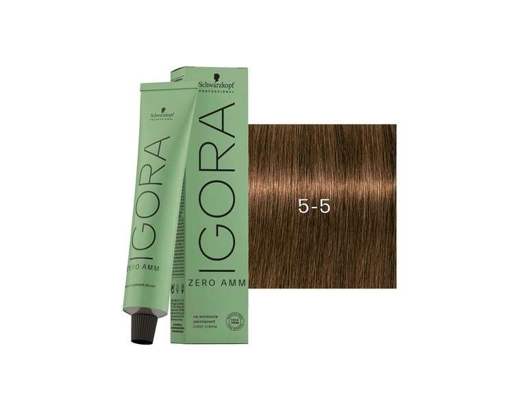 Schwarzkopf Igora Zero Amm 5-5 Light Brown Gold 60ml