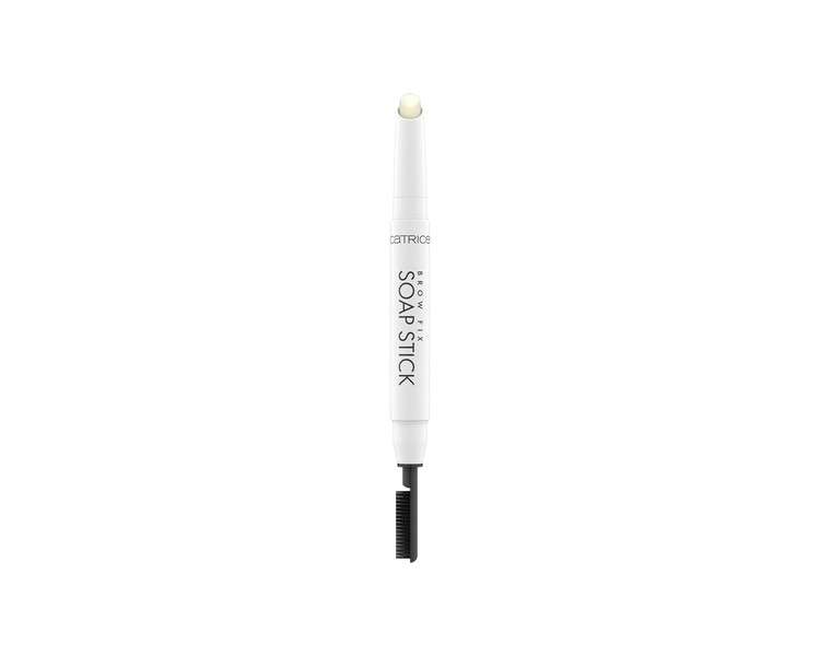 Catrice Brow Fix Soap Stick Eyebrow Pencil No. 010 Transparent Defining Fixing Instant Result Vegan No Microplastic Particles Nanoparticles Free No Perfume 1g