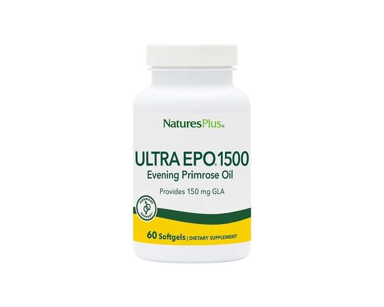 NaturesPlus Ultra EPO 1500mg Evening Primrose Oil 60 Softgels