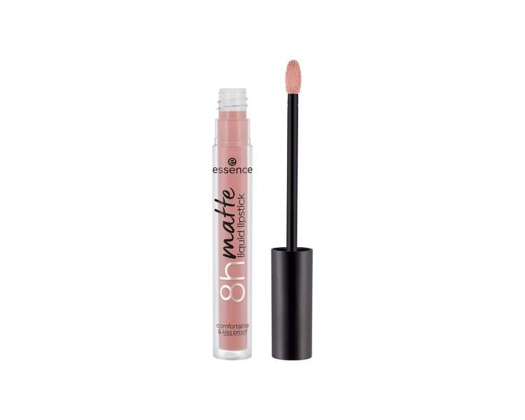 Essence 8h Matte Liquid Lipstick Highly Pigmented with Smudge-proof Matte Finish Vegan and Cruelty Free Soft Beige 03