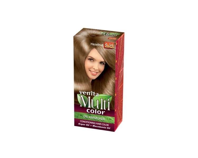 MultiColor Hair Care Hair Dye 4.34 Hazelnut Venit