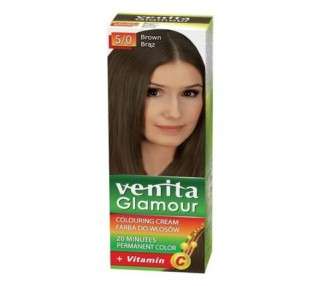 VENITA Glamour Coloring Hair Dye 5/0 Brown 100ml