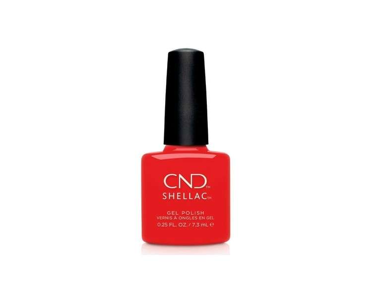 CND Shellac Hybrid Nail Polish Poppy Fields 7.3ml Red