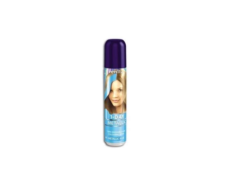 1-Day Metallic Hair Coloring Spray Metallic Blue 50ml