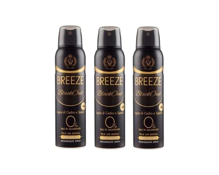 Breeze Deodorant Spray Black Oud 150ml