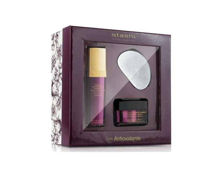 Atashi Ritual Regenerative Antioxidant Beauty Box Serum Regenerating Anti-Aging Cream Spatula Massager