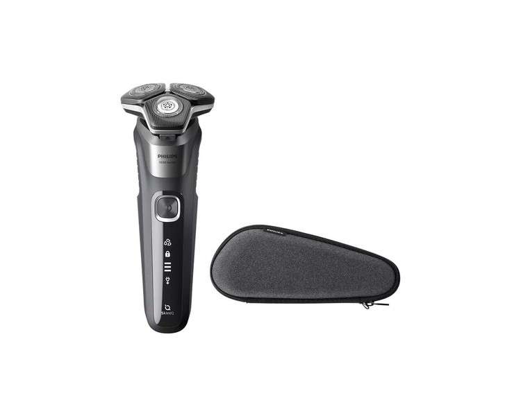 Philips S5887 Wet Dry Powerful Shaver PowerAdapt Sensor 360-D Flexible Heads USB