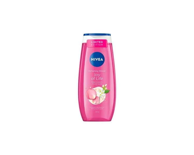 Nivea Joy of Life Rose and Jasmine Shower Gel 250ml