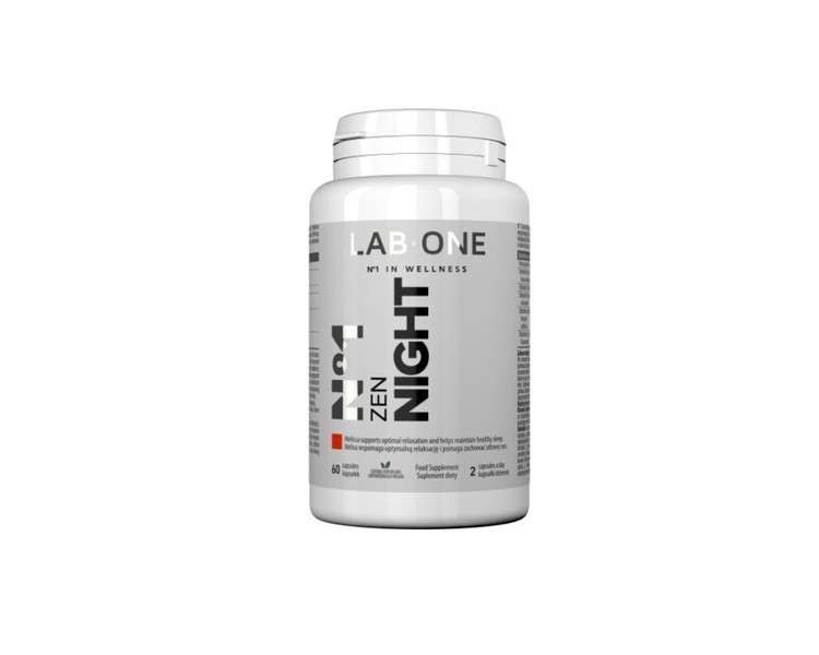 LAB ONE N°1 Zen Night Dietary Supplement Supporting Sleep 60 Capsules