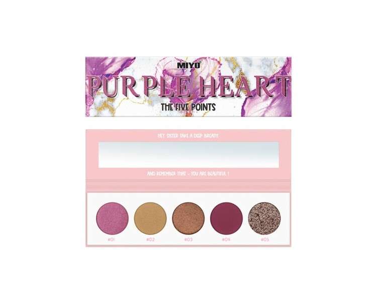 The Five Points Palette Eyeshadow Palette Purple Heart 6.5g