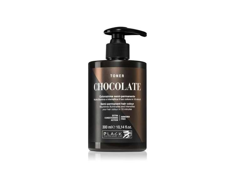 Black Professional Line Crazy Toner Natural Shades Chocolate Semi Permanent Hair Colour 300ml