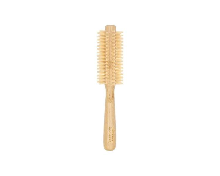 Beter Sustainable Bamboo Wood Round Hair Brush with Nylon Picks 50mm Diameter for Styling and Straightening Hair