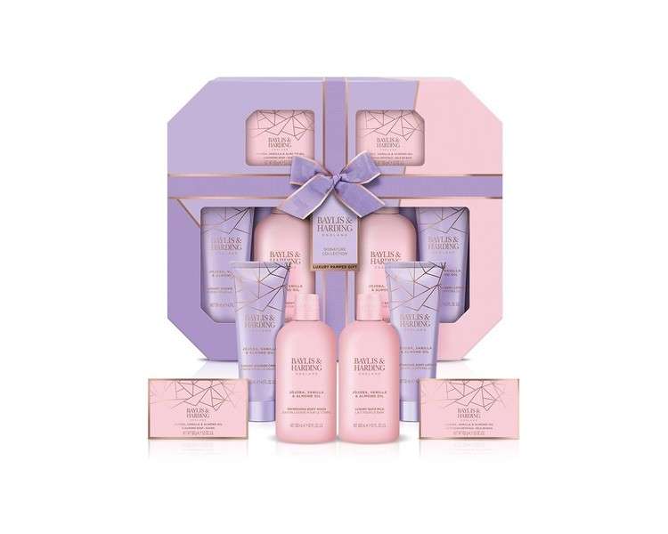 Baylis & Harding Jojoba Vanilla Almond Oil Ultimate Bathing Large Gift Set