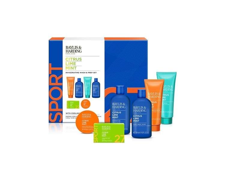 Baylis & Harding Citrus Lime Mint Men's Invigorating Shower Prep Gift Set