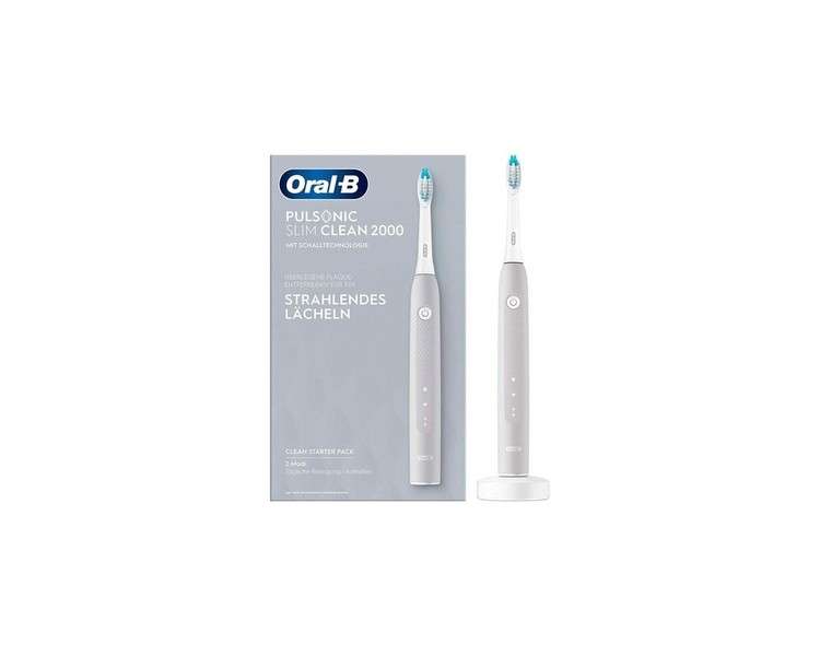 Oral-B Pulsonic Slim Clean 2000 Grey Sonic Toothbrush for Adults