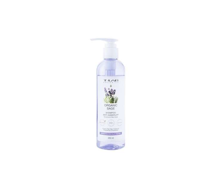 99% T-LAB ORGANICS Anti-Dandruff Hair Shampoo with Organic Sage Natural Ingredients