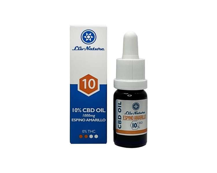 Llivnature 10% CBD Oil with Organic Hemp Seed Oil and Sea Buckthorn 10ml