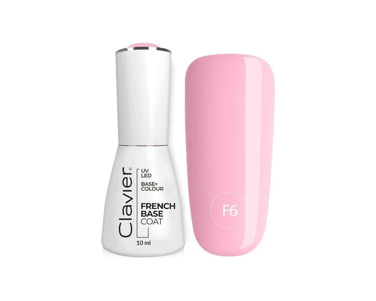 CLAVIER UV Nail Polish Rubber Base Manicure and Pedicure 10ml Marshmallow