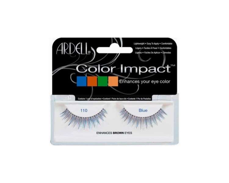 Ardell Colour Impact Lash 110 False Eyelashes Blue 1 Pair