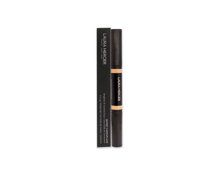 Laura Mercier Secret Camouflage Concealer Duo Stick 2N Light with Neutral Undertones 0.3oz