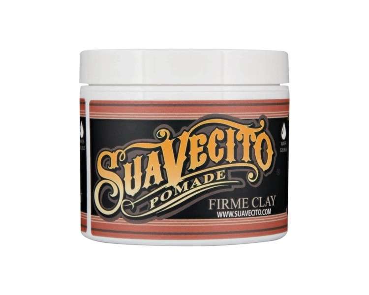 Suavecito Pomade Firme Clay Strong Hold Hair Clay for Men 4oz/113g