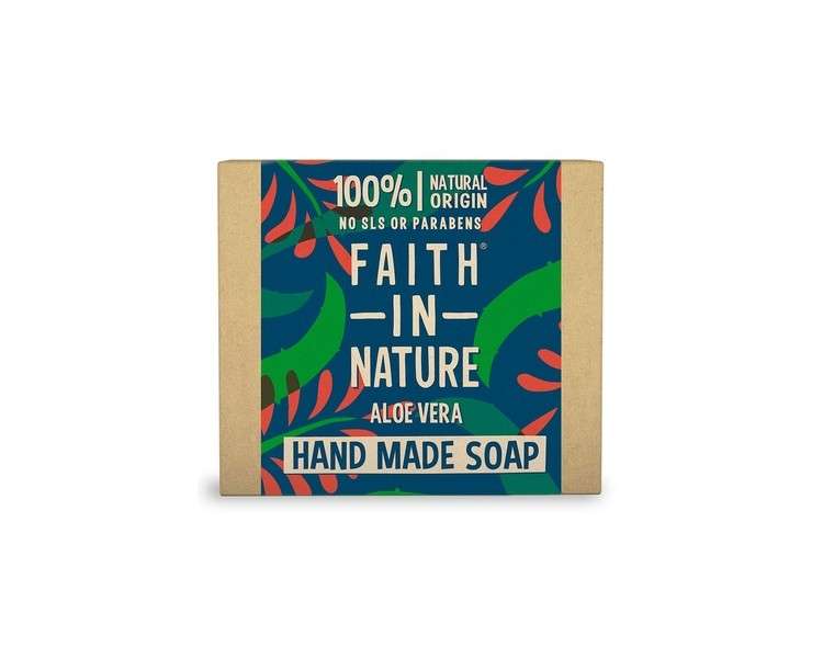 Faith in Nature Natural Aloe Vera Hand Soap Rejuvenating Vegan and Cruelty-Free 100g