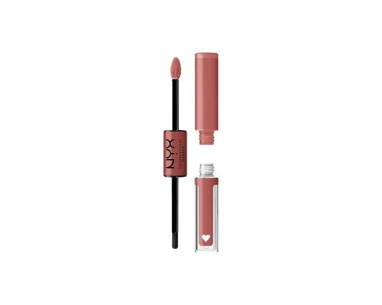 NYX Professional Makeup Shine Loud Long-Lasting Liquid Lipstick with Clear Lip Gloss Magic Maker 05 Dusty Nude Mauve