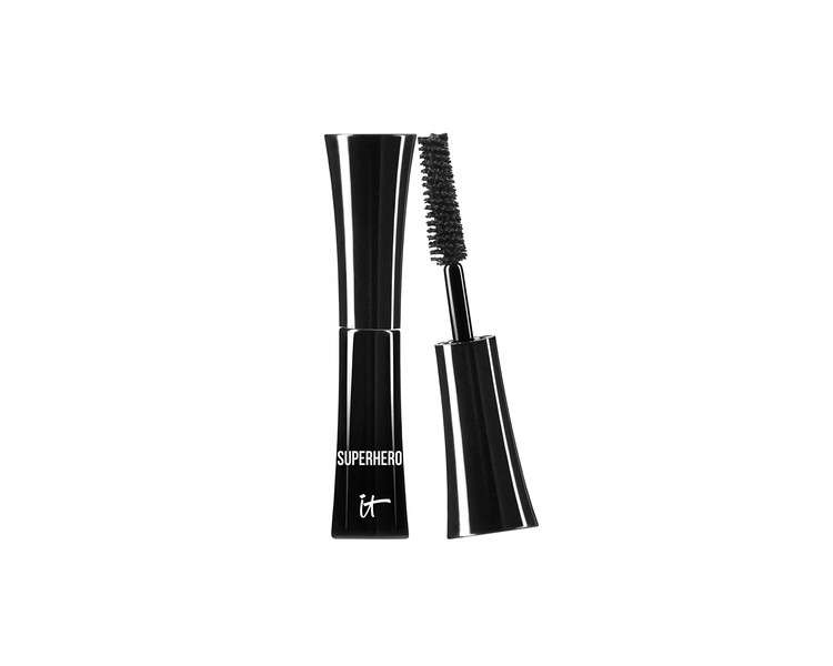 IT Cosmetics Superhero Elastic Stretch Volumizing Mascara Deluxe Size Super Black