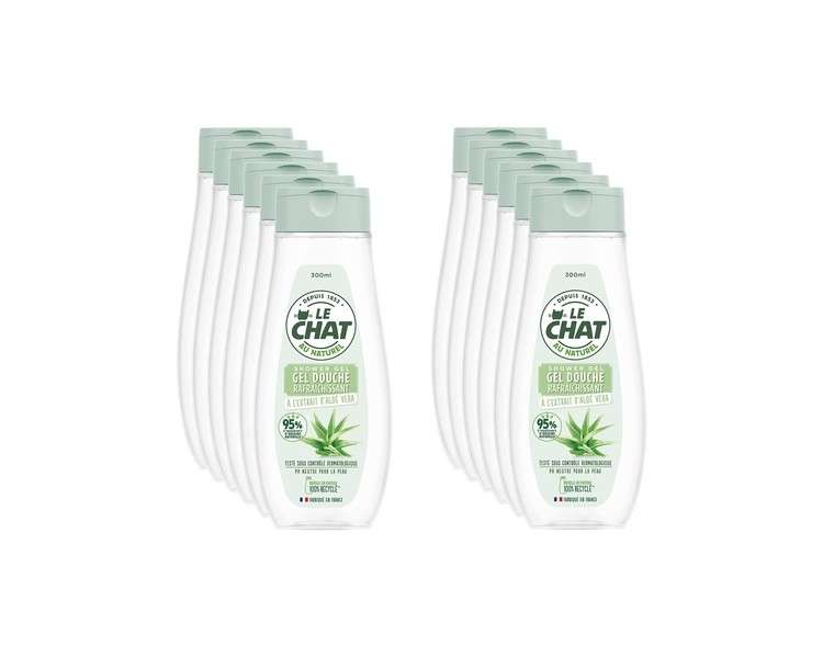 Le Chat Refreshing Shower Gel with Aloe Vera Extract 300ml - Pack of 12