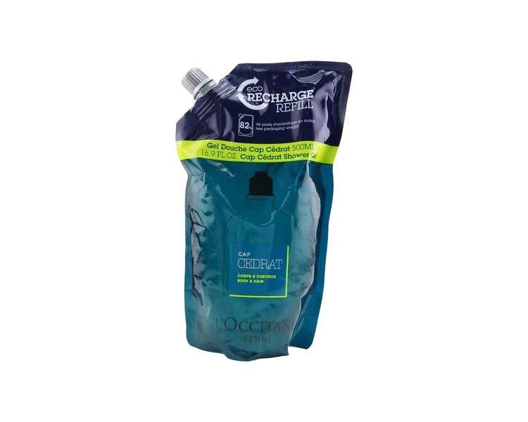 Eco-Recharge Cap Cedrat Shower Gel 500ml