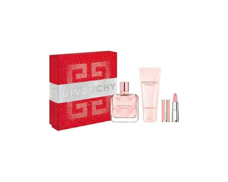 Givenchy Irresistible Set Eau de Parfum 50ml, Body Lotion 75ml, mini Rose Perfecto lipstick Shade 001 Pink  (1.5g)