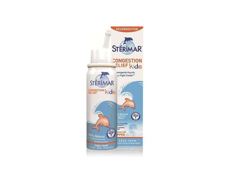 Stérimar Kids Congestion Relief 100% Natural Sea Water Nasal Spray 50ml