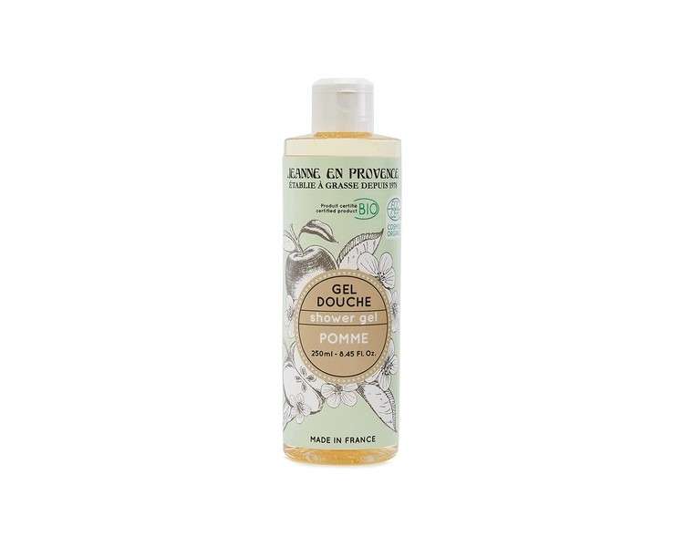 Jeanne En Provence Apple Organic Shower Gel 250ml Made in France