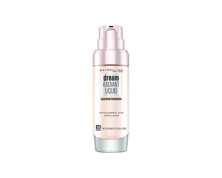 Maybelline New York Dream Radiant Liquid Make-Up Liquid Foundation 30ml - Fair Porcelain