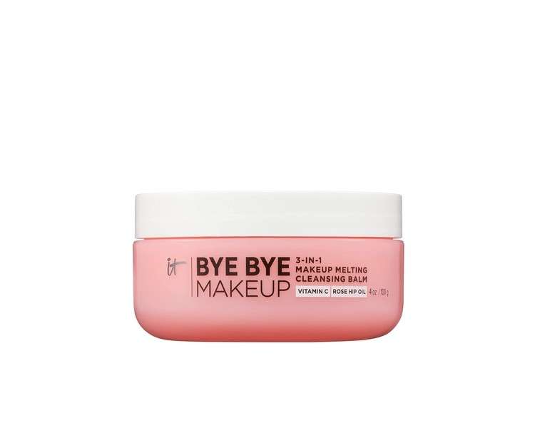 IT Cosmetics Bye Bye Makeup Cleansing Balm 3-in-1 Makeup Remover Facial Cleanser & Hydrating Facial Mask 4oz