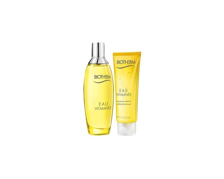 Biotherm Eau Vitaminée Gift Set For Women- Eau De Toilette Body Spray 100ml  + Shower Gel 75ml