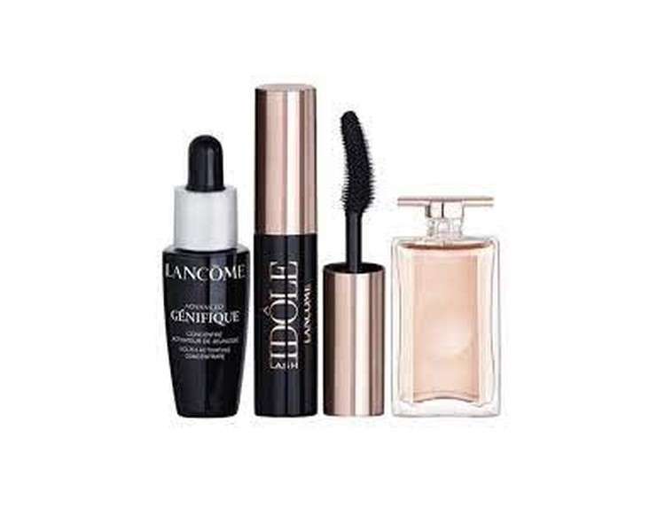 Lancôme Mini Gift Trio - Set - Lash Idôle Mascara 01 Glossy Black 2.5ml + Idôle Le Parfum 5ml + Génifique Serum 10ml