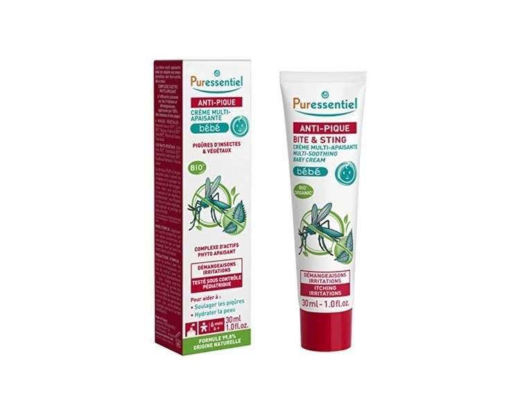 Puressentiel Anti-Sting Soothing Cream for Babies Insect and Plant Bites 30ml