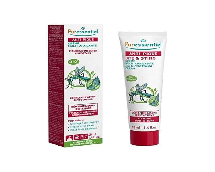 Puressentiel Anti-Sting Multi-Soothing Cream Organic 40ml