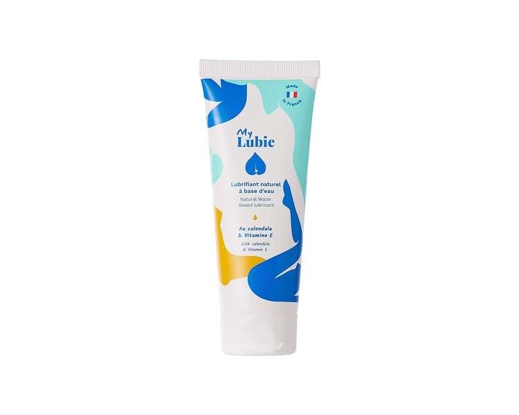 My Lubie Natural Intimate Lubricating Gel with Calendula and Vitamin E - Edible Vegan Moisturizing - Eco-Responsible Packaging - Women/Men - Made in France