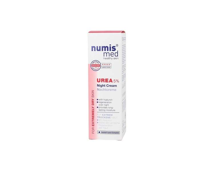 Numis Med Night Cream with 5% Urea Soothing Face Care for Stressed Skin 50ml